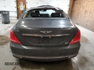 2019 Genesis G90 3.3T Premium with VIN KMTF34JA9KU056726, listed as a Copart auction lot 47019805 with 0 mi miles and Salvage Title. Bid and sale history available at carsss.com. Image 6.