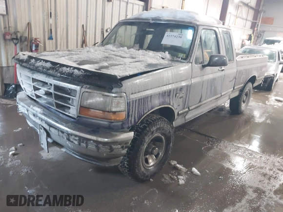1995 Ford F-150 with VIN 1FTEX14H6SKB02515, listed as a IAAI auction lot 41574230 with 138,465 mi miles. Bid and sale history available at carsss.com. Image 2.