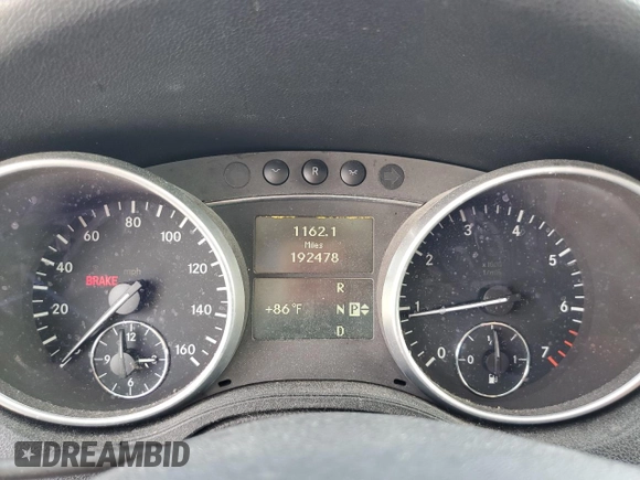 2009 Mercedes-Benz M 3.5L with VIN 4JGBB56E39A512857, listed as a Copart auction lot 89319305 with 192,478 mi miles and Salvage Title. Bid and sale history available at carsss.com. Image 9.