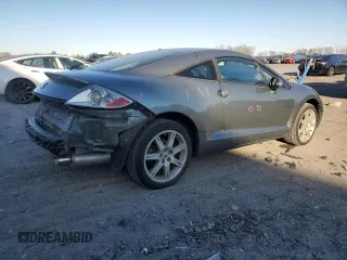 2007 Mitsubishi Eclipse GT with VIN 4A3AK34T17E014617, listed as a Copart auction lot 82812214 with 46,437 mi miles and Clean Title. Bid and sale history available at carsss.com. Image 3.