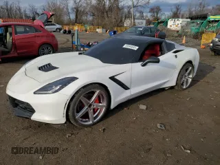 2014 Chevrolet Corvette 2LT with VIN 1G1YC2D74E5114020, listed as a Copart auction lot 49564655 with 21,619 mi miles and Clean Title. Bid and sale history available at carsss.com. Image 1.