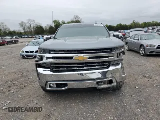 2019 Chevrolet Silverado 1500 LTZ with VIN 3GCUYGED7KG146635, listed as a Copart auction lot 52259085 with 91,830 mi miles and Salvage Title. Bid and sale history available at DreamBid. Image 5.