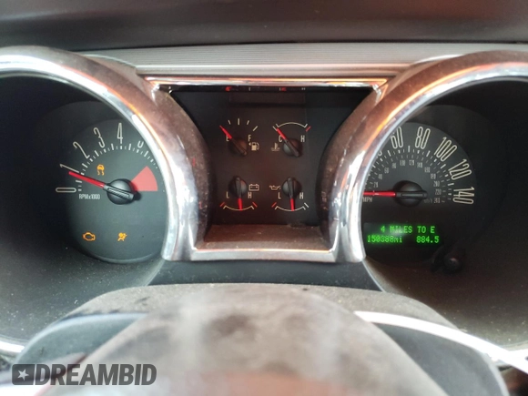 2006 Ford Mustang GT Deluxe with VIN 1ZVHT82H165193456, listed as a Copart auction lot 70402844 with 150,388 mi miles and Non repairable. Bid and sale history available at DreamBid. Image 9.