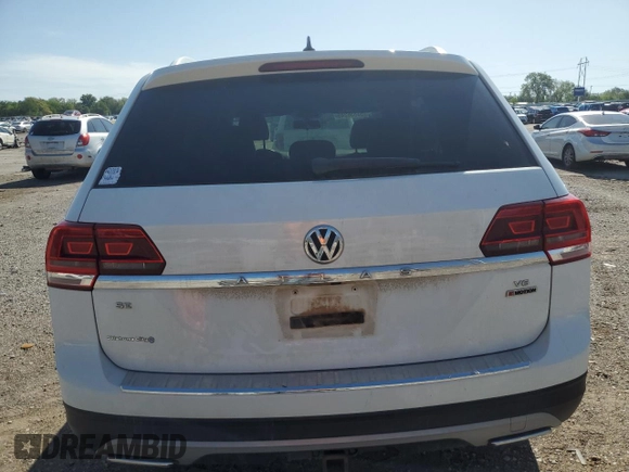 2018 Volkswagen Atlas SE z VIN 1V2KR2CA9JC580829, wystawiony jako Copart lot #53836245 z przebiegiem 93 194 mil mil oraz Szkoda całkowita • Salvage title. Historia ofert i sprzedaży dostępna na DreamBid. Obrazek 6.
