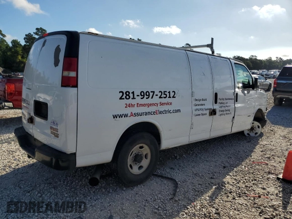 2011 GMC Savana z VIN 1GTW7GCL3B1138908, wystawiony jako Copart lot #56454604 z przebiegiem Nie podano mil oraz Czysty tytuł • Clean title. Historia ofert i sprzedaży dostępna na DreamBid. Obrazek 3.