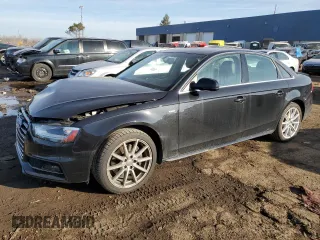 2014 Audi A4 Premium Plus with VIN WAUFFAFLXEN041436, listed as a Copart auction lot 48401265 with 92,539 mi miles and Clean Title. Bid and sale history available at carsss.com. Image 1.