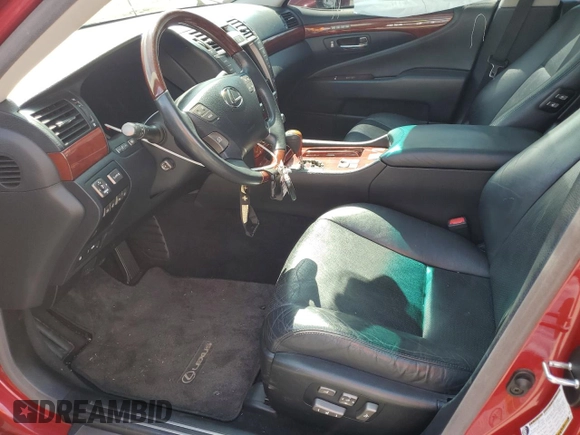 2010 Lexus LS 460 with VIN JTHCL5EF2A5008358, listed as a Copart auction lot 52795035 with 103,223 mi miles and Salvage title. Bid and sale history available at DreamBid. Image 7.