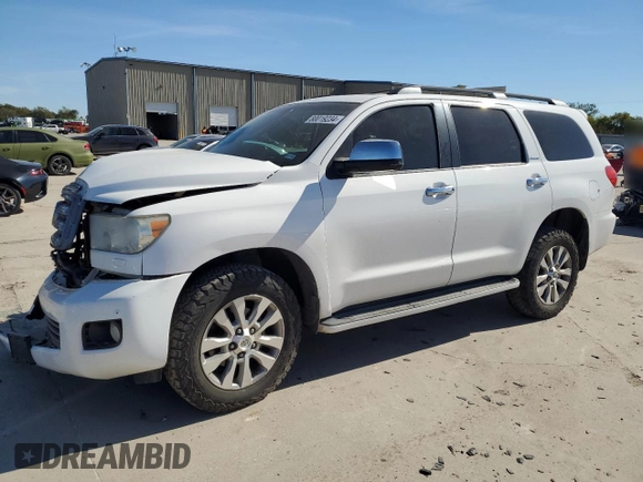 2012 Toyota Sequoia Limited with VIN 5TDJY5G16CS066546, listed as a Copart auction lot 80019234 with 0 mi miles and Salvage Title. Bid and sale history available at carsss.com. Image 1.