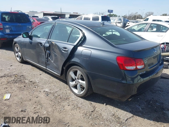 2008 Lexus GS 350 with VIN JTHBE96S280029162, listed as a IAAI auction lot 41745296 with 195,607 mi miles. Bid and sale history available at carsss.com. Image 3.