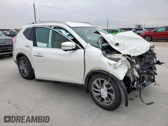 2015 Nissan Rogue SL with VIN 5N1AT2MT1FC880656, listed as a Copart auction lot 46079405 with 0 mi miles and Salvage Title. Bid and sale history available at carsss.com. Image 4.