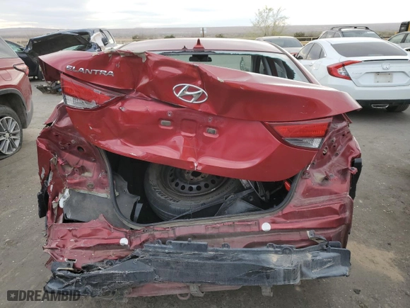 2016 Hyundai Elantra SE with VIN 5NPDH4AEXGH699419, listed as a Copart auction lot 49086175 with 129,252 mi miles and Salvage Title. Bid and sale history available at carsss.com. Image 6.
