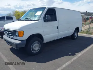 2006 Ford Econoline Cargo with VIN 1FTNE24L56HA73690, listed as a IAAI auction lot 42175802 with Not provided miles and . Bid and sale history available at DreamBid. Image 2.