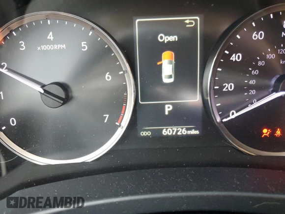 2017 Lexus IS with VIN JTHCM1D26H5018227, listed as a Copart auction lot 46108525 with 60,726 mi miles and Salvage Title. Bid and sale history available at carsss.com. Image 9.