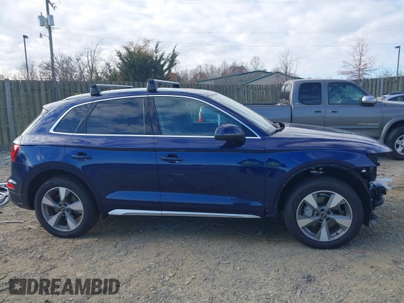 2024 Audi Q5 Premium with VIN WA1ABAFYXR2004201, listed as a IAAI auction lot 40997985 with 9,084 mi miles and . Bid and sale history available at DreamBid. Image 14.