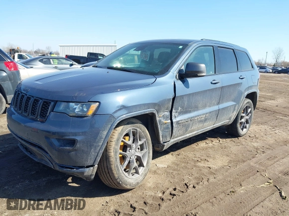 2021 Jeep Grand Cherokee Limited z VIN 1C4RJFBG4MC776556, wystawiony jako IAAI lot #41689666 z przebiegiem 39 364 mil mil oraz . Historia ofert i sprzedaży dostępna na DreamBid. Obrazek 17.