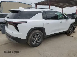 2025 Chevrolet Traverse FWD LT with VIN 1GNERGRS1SJ125571, listed as a Copart auction lot 50612075 with 7,825 mi miles and Clean title. Bid and sale history available at DreamBid. Image 3.