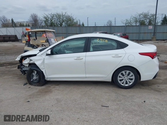 2022 Hyundai Accent SE with VIN 3KPC24A61NE184994, listed as a IAAI auction lot 41952958 with 18,851 mi miles and . Bid and sale history available at carsss.com. Image 14.