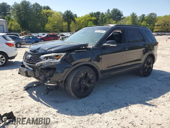 2019 Ford Explorer Sport with VIN 1FM5K8GT0KGB32227, listed as a Copart auction lot 56478445 with 39,980 mi miles and Salvage title. Bid and sale history available at DreamBid. Image 1.