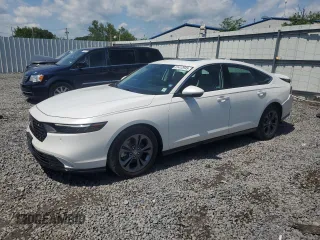 2025 Honda Accord EX-L with VIN 1HGCY2F67SA041558, listed as a Copart auction lot 61412945 with 398 mi miles and Salvage title. Bid and sale history available at DreamBid. Image 1.