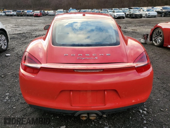 2015 Porsche Cayman S with VIN WP0AB2A80FK184769, listed as a Copart auction lot 83772914 with Not Provided miles and Salvage Title. Bid and sale history available at DreamBid. Image 6.