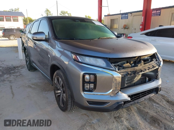 2020 Mitsubishi Outlander Sport ES 2.0 with VIN JA4AR3AU1LU015630, listed as a IAAI auction lot 41753689 with 98,435 mi miles. Bid and sale history available at carsss.com. Image 1.