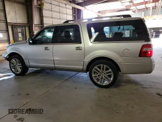 2017 Ford Expedition Max Platinum z VIN 1FMJK1MT8HEA37770, wystawiony jako Copart lot #52758495 z przebiegiem 252 859 mil mil oraz Szkoda całkowita • Salvage title. Historia ofert i sprzedaży dostępna na DreamBid. Obrazek 2.