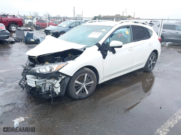 2022 Subaru Impreza Premium with VIN 4S3GTAV66N3719395, listed as a IAAI auction lot 41522473 with 1 mi miles. Bid and sale history available at carsss.com. Image 16.