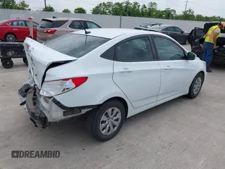 2016 Hyundai Accent SE with VIN KMHCT4AE1GU133578, listed as a IAAI auction lot 42111547 with 110,590 mi miles and . Bid and sale history available at carsss.com. Image 4.