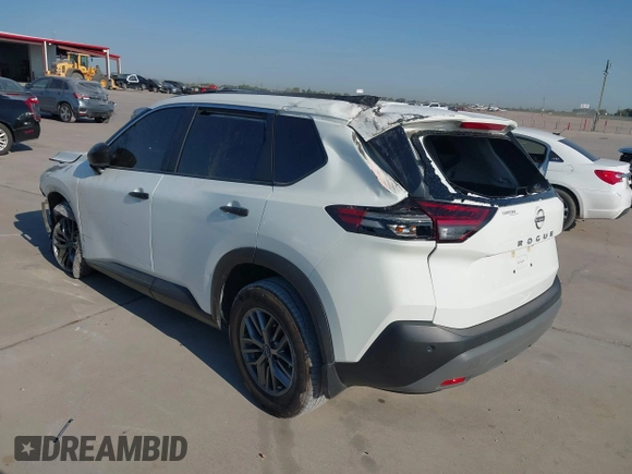 2023 Nissan Rogue S with VIN 5N1BT3AAXPC808420, listed as a IAAI auction lot 40568377 with 35,954 mi miles. Bid and sale history available at carsss.com. Image 3.
