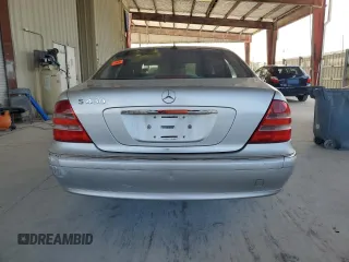 2002 Mercedes-Benz S 430 with VIN WDBNG70J22A278655, listed as a Copart auction lot 58589935 with Not provided miles and Salvage title. Bid and sale history available at DreamBid. Image 6.