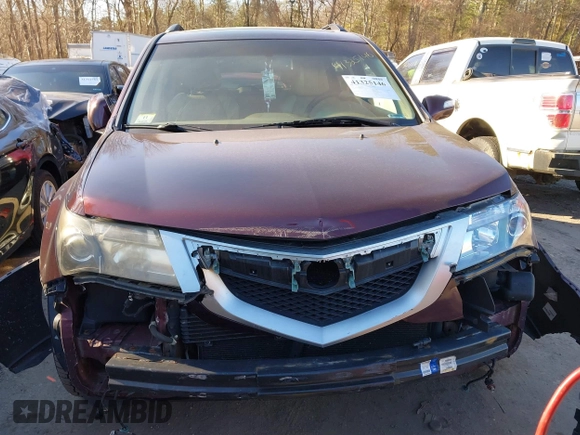 2013 Acura MDX with VIN 2HNYD2H29DH506219, listed as a IAAI auction lot 41325146 with 200,245 mi miles. Bid and sale history available at carsss.com. Image 12.