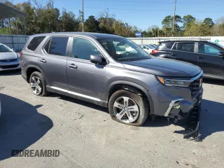 2025 Honda Pilot EX-L with VIN 5FNYG1H41SB062653, listed as a Copart auction lot 49490615 with 1,091 mi miles and Salvage Title. Bid and sale history available at carsss.com. Image 4.