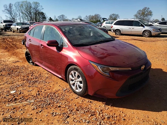 2022 Toyota Corolla LE with VIN JTDEPMAE3NJ227798, listed as a Copart auction lot 50903405 with 61,707 mi miles and Salvage Title. Bid and sale history available at carsss.com. Image 10.