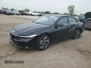 2024 Hyundai Elantra Limited z VIN KMHLN4DJ1RU116835, wystawiony jako Copart lot #54407285 z przebiegiem 13 736 mil mil oraz Szkoda całkowita • Salvage title. Historia ofert i sprzedaży dostępna na DreamBid. Obrazek 1.