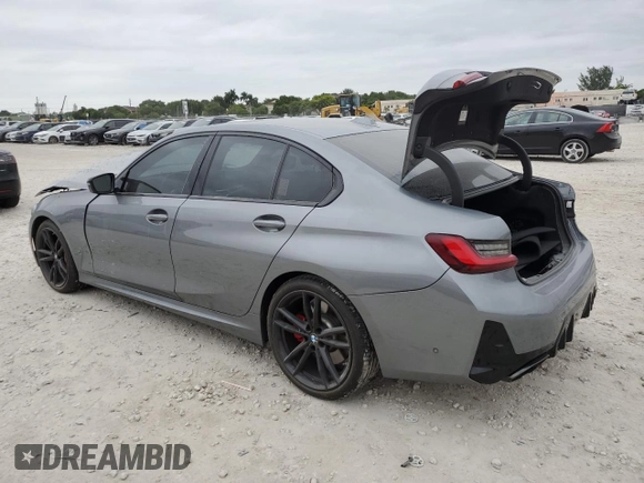 2024 BMW 3 Series M340i with VIN 3MW49FS0XR8E19139, listed as a Copart auction lot 76483684 with 9,963 mi miles and Salvage Title. Bid and sale history available at carsss.com. Image 2.