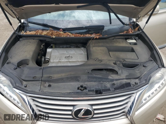 2013 Lexus RX 350 z VIN 2T2ZK1BA8DC129205, wystawiony jako Copart lot #59972385 z przebiegiem 103 760 mil mil oraz Szkoda całkowita • Salvage title. Historia ofert i sprzedaży dostępna na DreamBid. Obrazek 12.