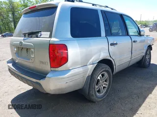 2005 Honda Pilot EX-L with VIN 5FNYF18595B009702, listed as a IAAI auction lot 42144308 with 163,363 mi miles. Bid and sale history available at carsss.com. Image 4.