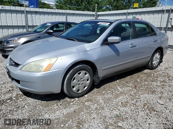 2004 Honda Accord LX z VIN 1HGCM56344A075057, wystawiony jako Copart lot #58235565 z przebiegiem 224 765 mil mil oraz Szkoda całkowita • Salvage title. Historia ofert i sprzedaży dostępna na DreamBid. Obrazek 1.