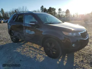 2013 Kia Sorento EX with VIN 5XYKUDA20DG335652, listed as a Copart auction lot 82519494 with 107,705 mi miles and Clean Title. Bid and sale history available at carsss.com. Image 4.