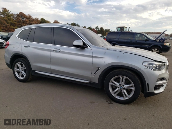 2021 BMW X3 xDrive30i with VIN 5UXTY5C0XM9H30211, listed as a Copart auction lot 41452455 with 42,884 mi miles and Non Repairable. Bid and sale history available at DreamBid. Image 4.