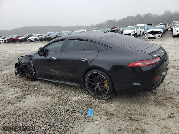 2019 Mercedes-Benz AMG GT with VIN WDD7X8KB3KA007860, listed as a Copart auction lot 44325735 with 73,506 mi miles and Salvage Title. Bid and sale history available at carsss.com. Image 2.