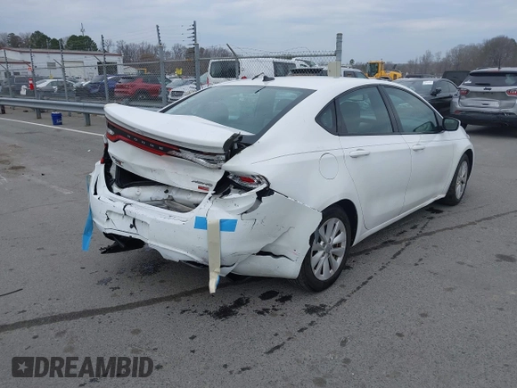 2014 Dodge Dart Aero with VIN 1C3CDFDHXED767301, listed as a IAAI auction lot 41686000 with 175,227 mi miles and . Bid and sale history available at carsss.com. Image 4.