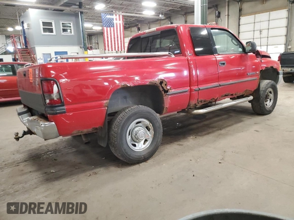1999 Dodge 2500 z VIN 1B7KF23Z9XJ518772, wystawiony jako Copart lot #83829844 z przebiegiem 160 519 mil mil oraz Czysty tytuł • Clean title. Historia ofert i sprzedaży dostępna na DreamBid. Obrazek 3.