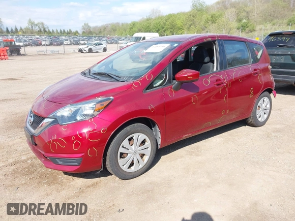 2017 Nissan Note S Plus with VIN 3N1CE2CP3HL374073, listed as a IAAI auction lot 42183394 with 54,468 mi miles and . Bid and sale history available at DreamBid. Image 2.