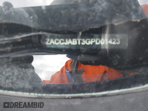 2016 Jeep Renegade Latitude with VIN ZACCJABT3GPD01423, listed as a IAAI auction lot 41653409 with 77,901 mi miles and . Bid and sale history available at carsss.com. Image 9.