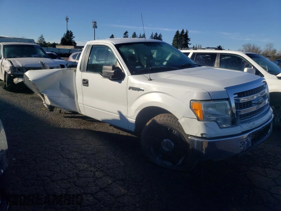 2013 Ford F-150 XL with VIN 1FTNF1CF7DKF44211, listed as a Copart auction lot 86978804 with 144,039 mi miles and Salvage Title. Bid and sale history available at carsss.com. Image 4.