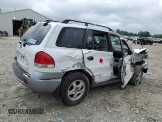 2006 Hyundai Santa Fe GLS with VIN KM8SC13D56U107014, listed as a Copart auction lot 65614624 with 0 mi miles and Salvage Title. Bid and sale history available at carsss.com. Image 3.