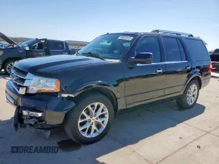 2017 Ford Expedition Limited with VIN 1FMJU1KT7HEA64780, listed as a Copart auction lot 46847015 with 102,874 mi miles and Salvage title. Bid and sale history available at DreamBid. Image 1.