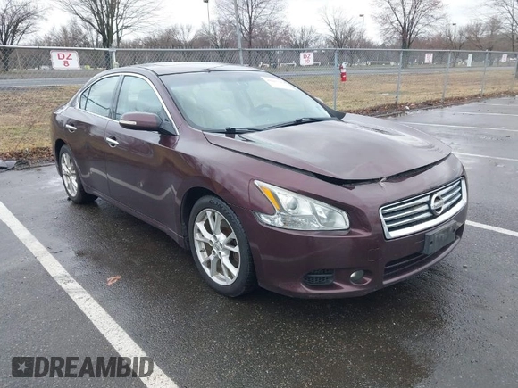 2014 Nissan Maxima SV z VIN 1N4AA5AP7EC465106, wystawiony jako IAAI lot #41815587 z przebiegiem 160 914 mil mil oraz . Historia ofert i sprzedaży dostępna na DreamBid. Obrazek 1.