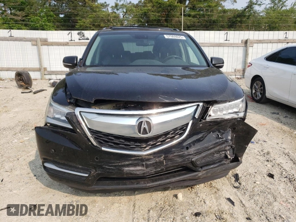 2014 Acura MDX Advance with VIN 5FRYD4H80EB019891, listed as a Copart auction lot 57969825 with 150,111 mi miles and Salvage title. Bid and sale history available at DreamBid. Image 5.